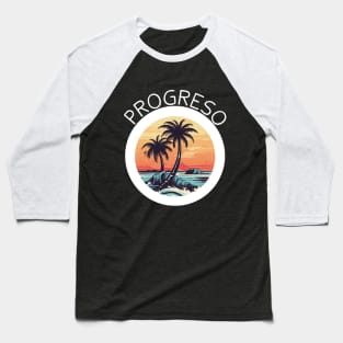 Progreso Mexico (White Lettering) Baseball T-Shirt